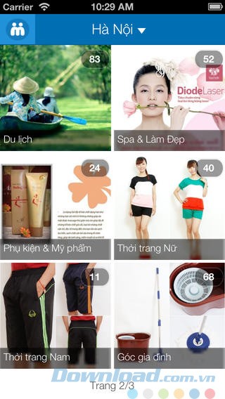 Danh mục sản phẩm trên MuaChung