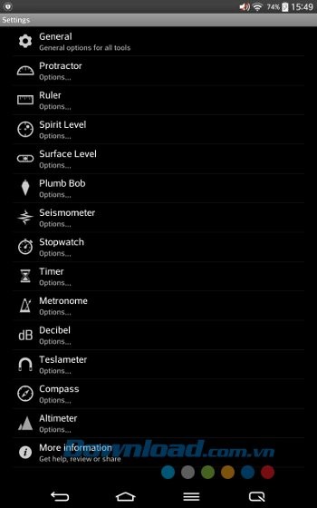 Các cài đặt của Multi Measures 2