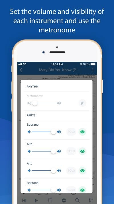 Ứng dụng phát nhạc MuseScore cho iPhone