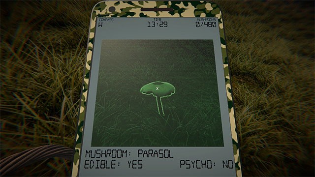 Tra cứu thông tin về loại nấm bằng ứng dụng di động có sẵn trong game