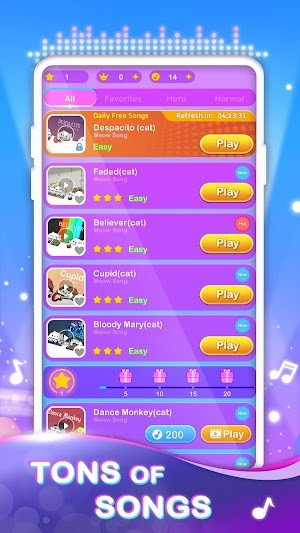 Vô vàn bài hát cho bạn thưởng thức