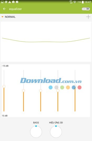 Bộ cân bằng trong Music Player by mytechnosound