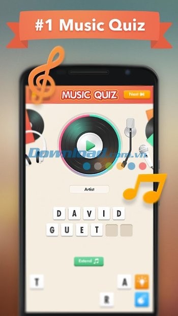 Music Quiz - game đoán bài hát gây nghiện