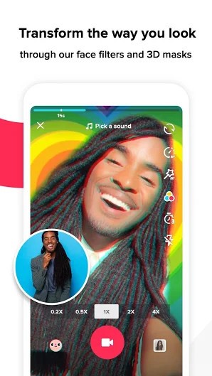 Tik Tok - including musical.ly hỗ trợ biến đổi hình dạng như ý