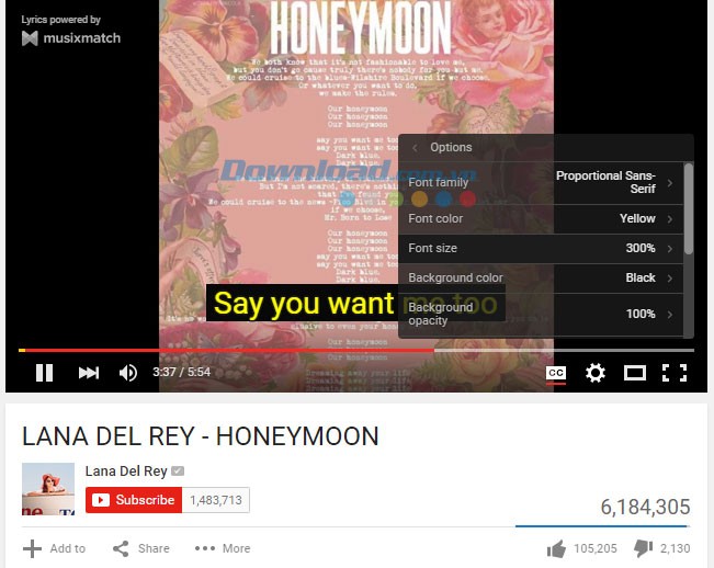 Thay đổi font chữ và màu sắc