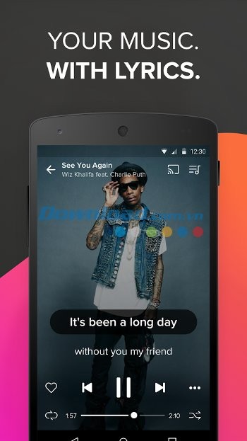 Nghe nhạc kèm lời bài hát với Musixmatch cho Android