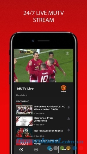 MUTV cho iOS live stream 24/7