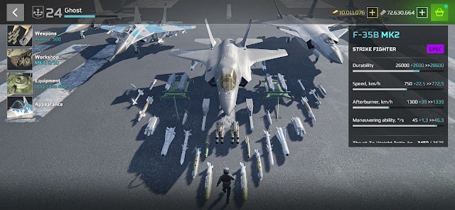 Trang bị thêm nhiều vũ khí cho chiến đấu cơ