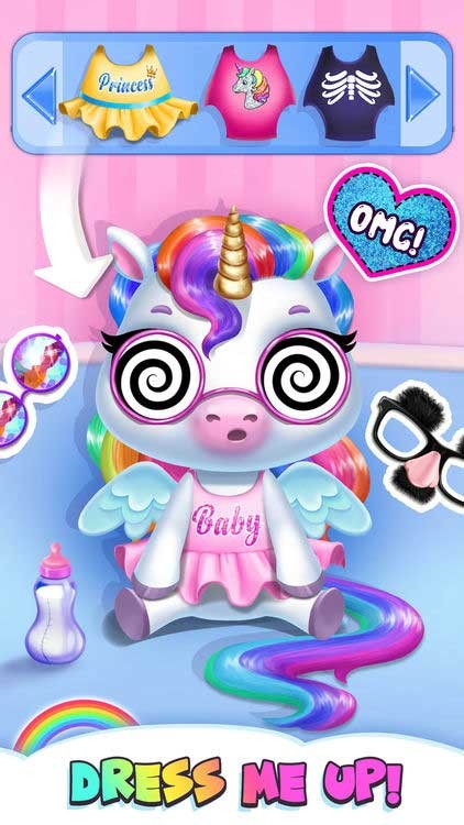 Thay đồ cho bé kỳ lân với vô số bộ trang phục đẹp mắt