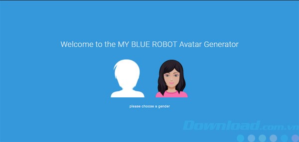 Chọn giới tính cho avatar