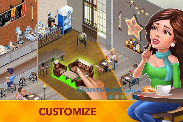 Quản lý quán cà phê trong game