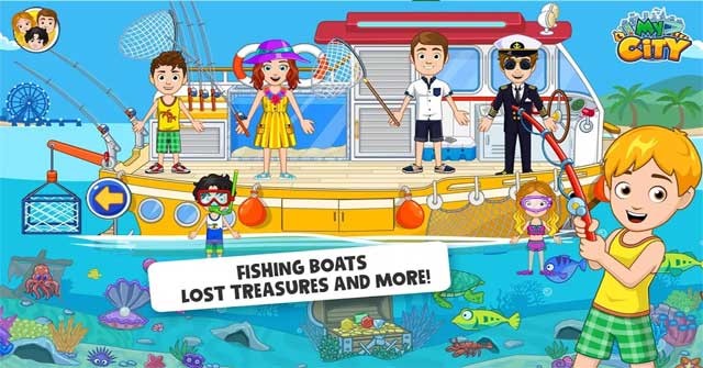 Trải nghiệm cuộc sống thú vị trên du thuyền trong game My City: Boat Adventures