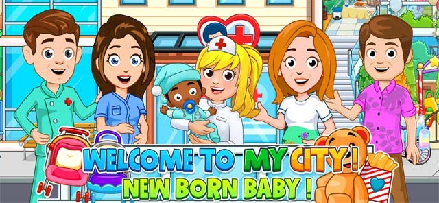 Chào mừng các bạn nhỏ đến với My City: Newborn Baby của series game trẻ em My City