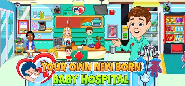 Quản lý Bệnh Viện Nhi của riêng mình trong My City: Newborn Baby