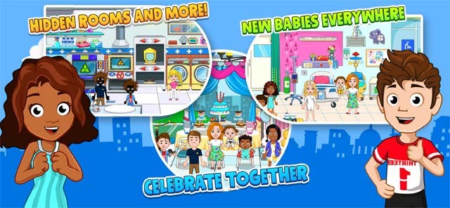 Tự tạo nên câu chuyện và cuộc phiêu lưu của riêng mình trong My City: Newborn Baby
