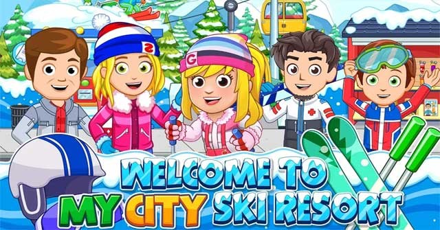 Khám phá một khu nghỉ dưỡng mùa đông trong game My City: Ski Resort