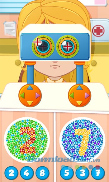 Đo kính mắt cho bé