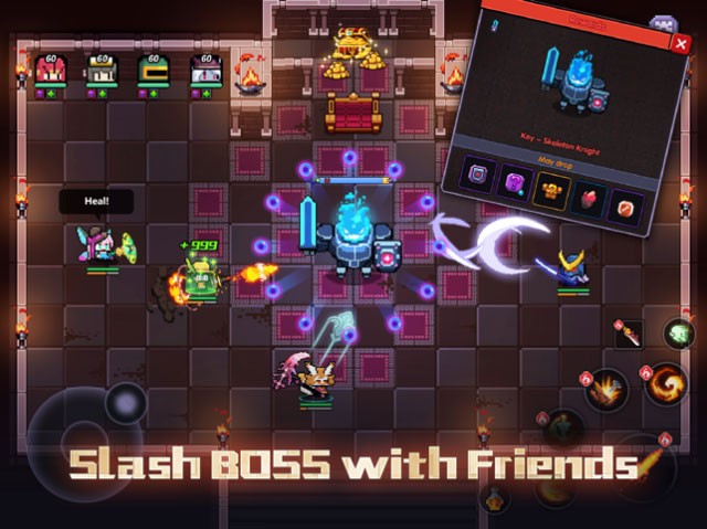 Chặt chém những con boss cùng với kẻ thù