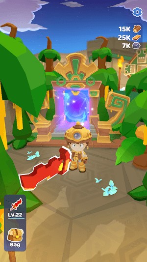 Sử dụng các công cụ mạnh mẽ gồm rìu, cuốc và thanh kiếm