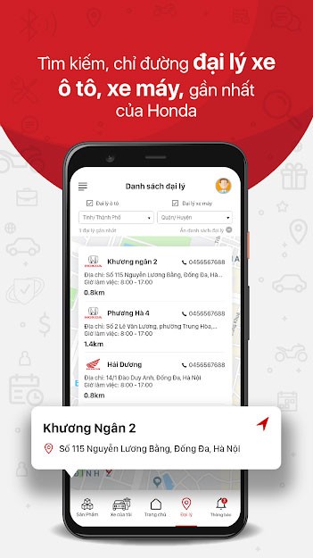 Ứng dụng My Honda+ cho Android