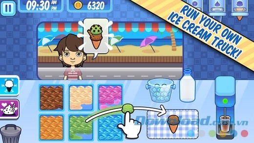 Quản lý xe bán kem lưu động của chính bạn