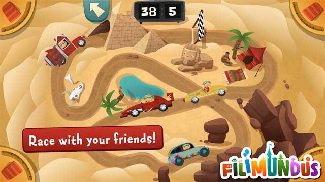 Tham gia cuộc thi đua xe vui nhộn với tối đa 4 người bạn trong My Little Work - Garage