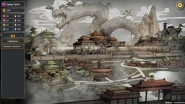 Đồ họa phong cách mực nước đầy mê hoặc kết hợp với hình ảnh 2D và 3D