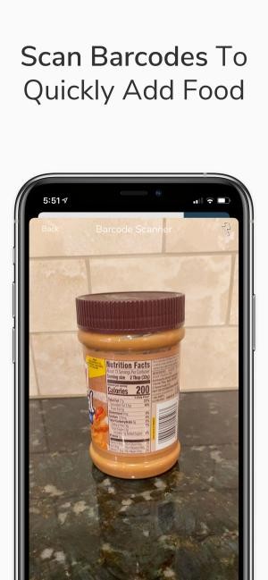 Quét mã vạch để thêm thực phẩm nhanh chóng