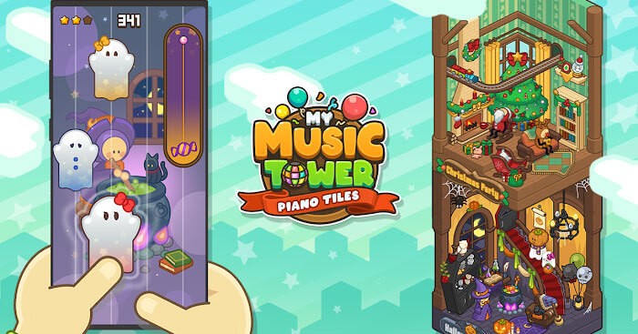 My Music Tower cho bạn trải nghiệm chơi piano kết hợp xây dựng tháp