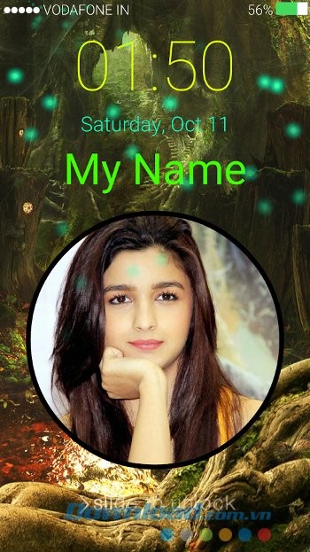 Sử dụng hình ảnh cá nhân để khóa điện thoại với My Name Lock Screen