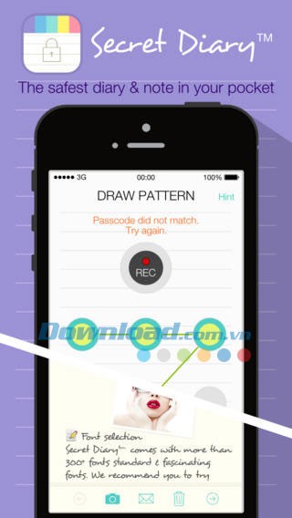 Secret Diary Free cho iOS