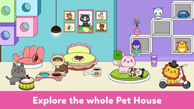 Khám phá ngôi nhà thú cưng trong game Tizi Town - My Pet Daycare