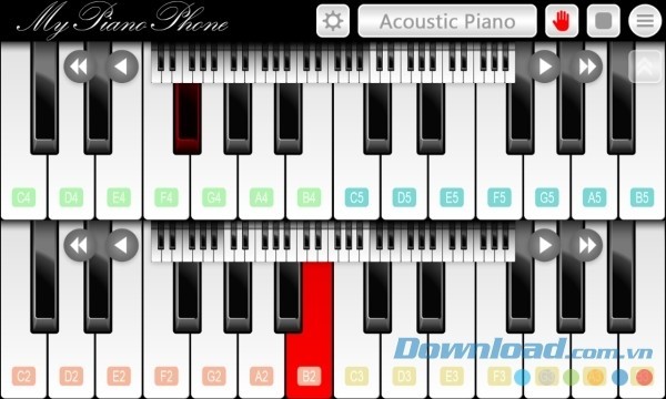 Ứng dụng học đàn piano My Piano Phone cho Android