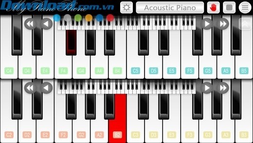 Chơi piano trên 1 hoặc 2 bàn phím