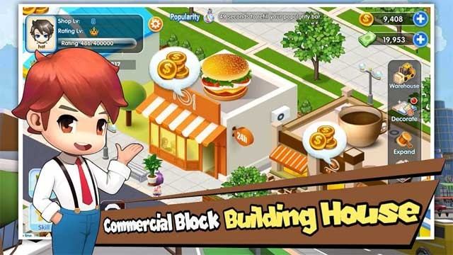 Khi có đủ tiền, người chơi cũng có thể thu mua những tòa nhà thương mại để kinh doanh