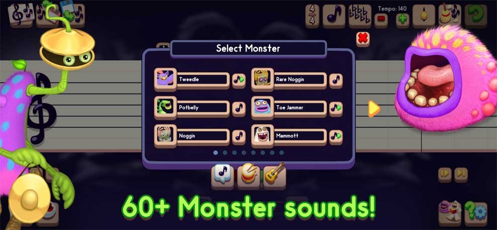 My Singing Monsters Composer cho iOS có hơn 60 quái vật