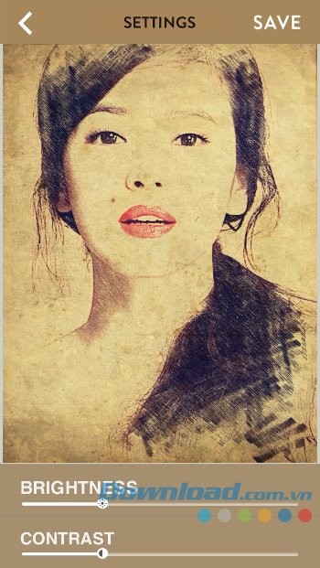 Áp dụng hiệu ứng tranh vẽ