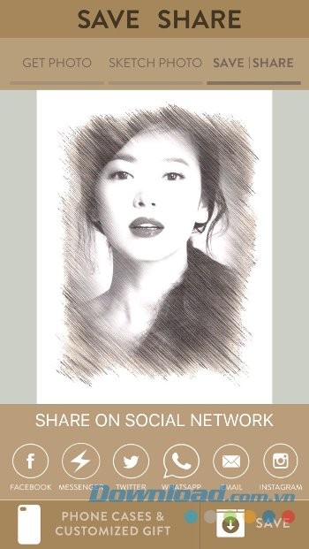 Chia sẻ ảnh một chạm