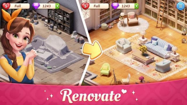 Cải tạo dinh thự của bạn trong game My Story - Mansion Makeover