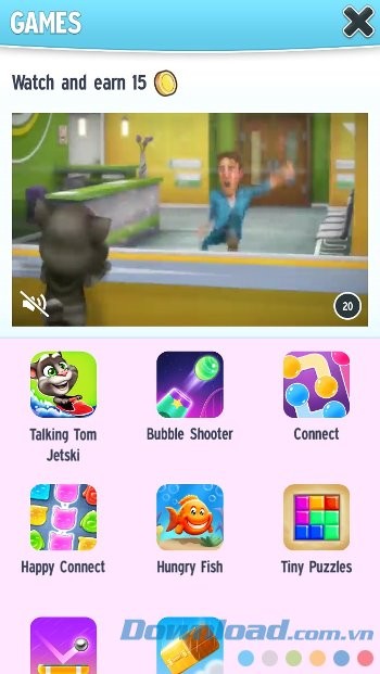 Tham gia mini game để kiếm vàng