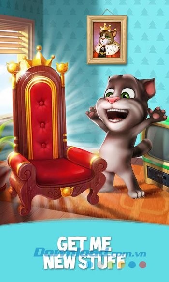 Giành lấy những vật phẩm thú vị trong game My Talking Tom
