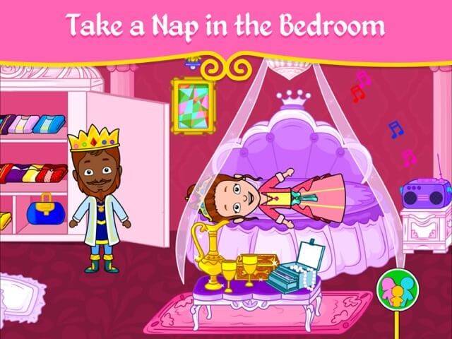 Trang trí phòng ngủ của công chúa trong game My Tizi Town Princess Games