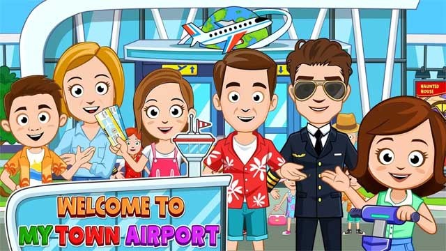 Cùng khám phá sân bay trong game My Town: Airport cho Android