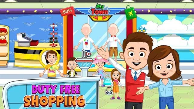Ghé thăm cửa hàng miễn thuế và mua những món đồ bé thích