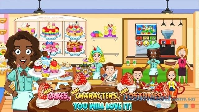 Game quản lý tiệm bánh kem My Town: Bakery cho Android