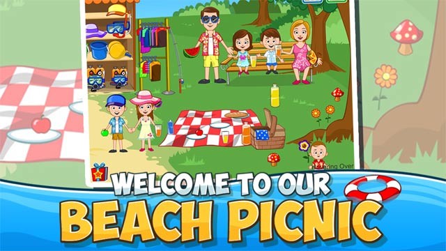 Bắt đầu buổi dã ngoại trên bãi biển