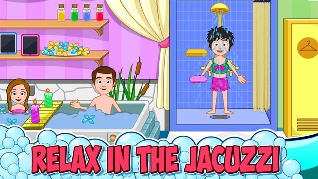 Thư giãn trong bồn tắm Jacuzzi