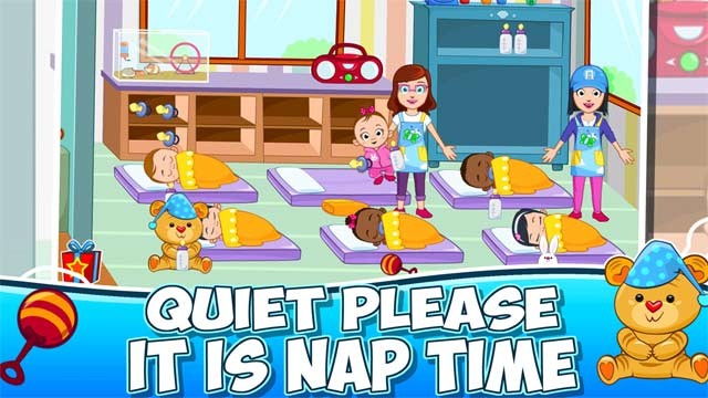 Di chuyển nhẹ nhàng và giữ im lặng vì đã đến giờ ngủ trưa