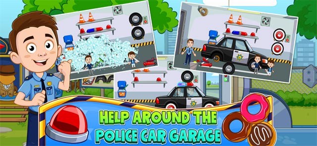 Làm một số việc trong nhà để xe