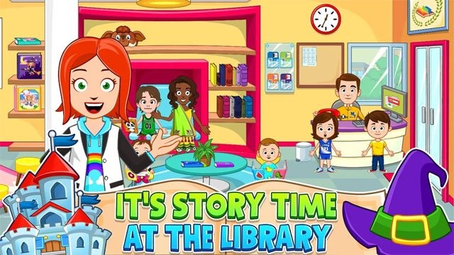 Đã đến giờ nghe kể chuyện trong thư viện